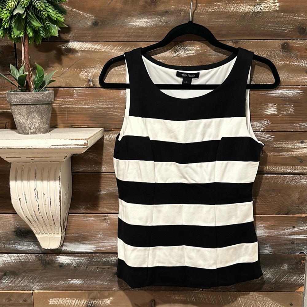 WHBM-Stripped Dressy Tank